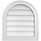 Ekena Millwork Round Top Surface Mount PVC Gable Vent w/ 2"W x 1-1/2"P Brickmould Frame, 18"W x 20"H GVPRT18X2002SN - alternate 1